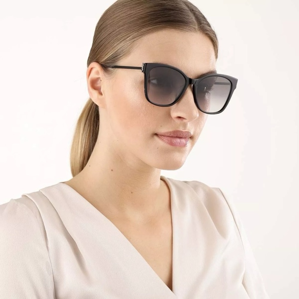 Saint Laurent Black SL M48S/K 002 Sunglasses - Picture 5 of 7